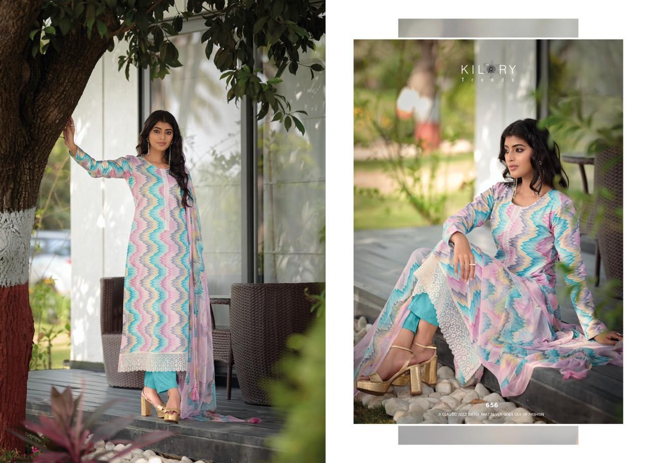 Sharon By Kilory 651-658 Cotton Salwar Suits Catalog